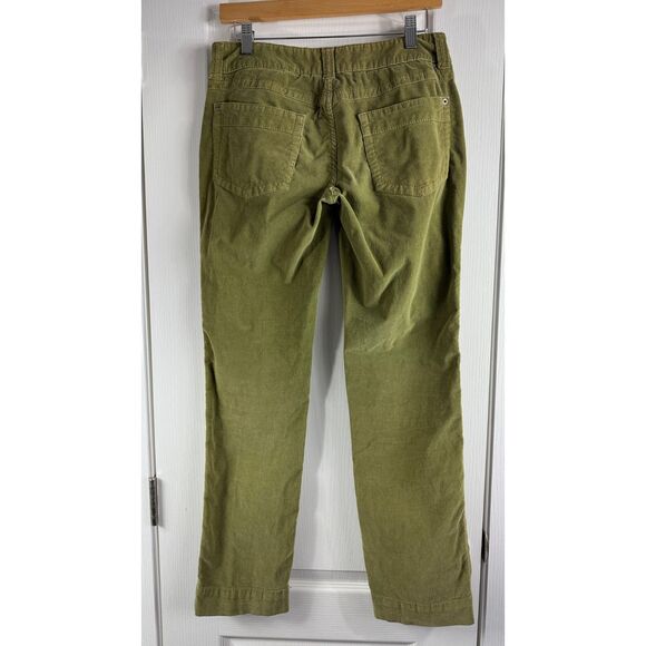 Louie Women's Straight Leg Corduroy Pants Green Size 6 - Picture 2 of 12